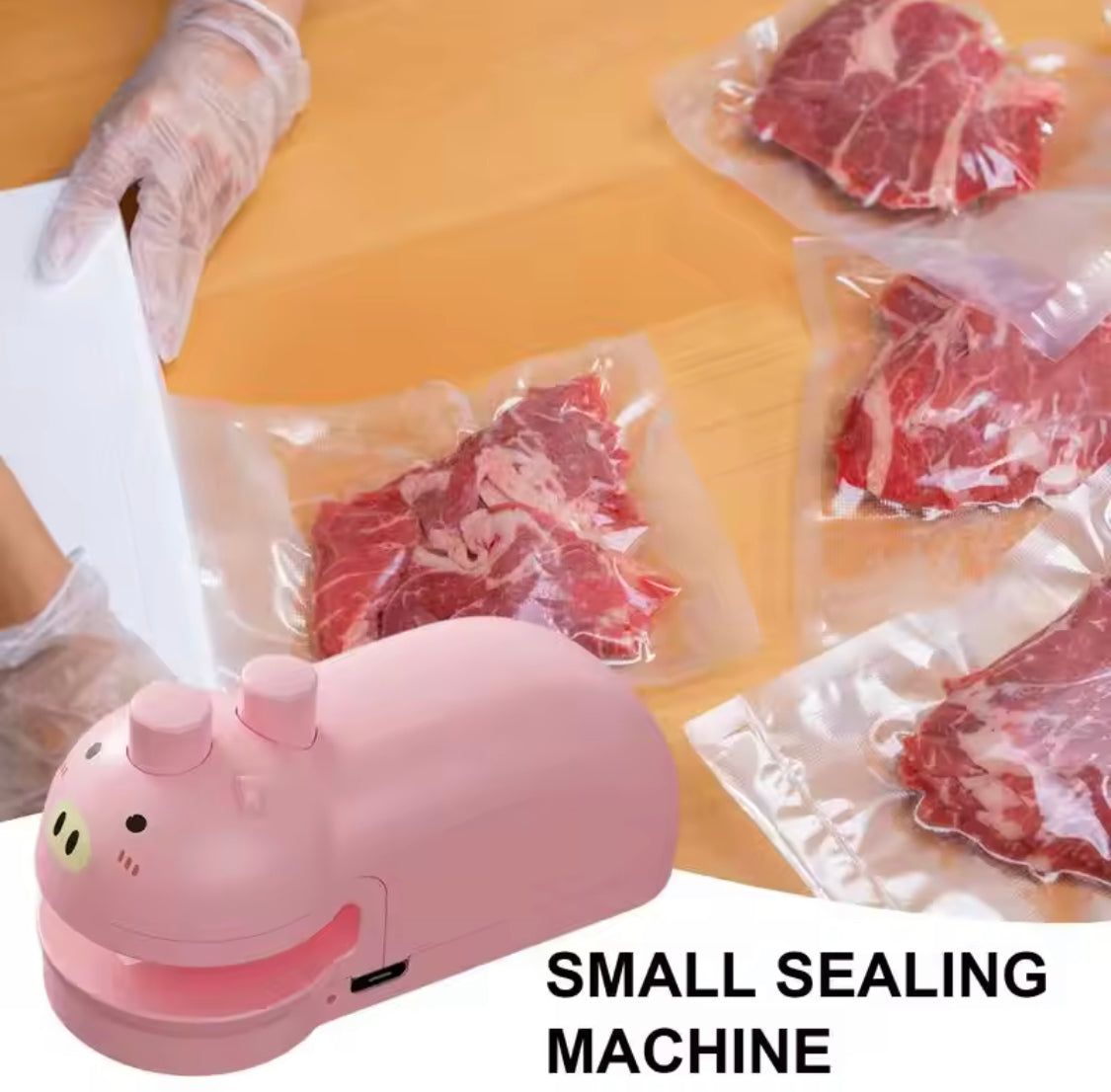 Magnetic Rechargeable Sealing Machine, Portable Airtight Bag Sealer, Handheld Plastic Bag Heat Sealer, Mini Bag Sealer With Built In Cutter Magnetic Rechargeable Sealing Machine, Portable Airtight Bag Sealer, Handheld Plastic Bag Heat Sealer, Mini Bag Sealer With Built In Cutter